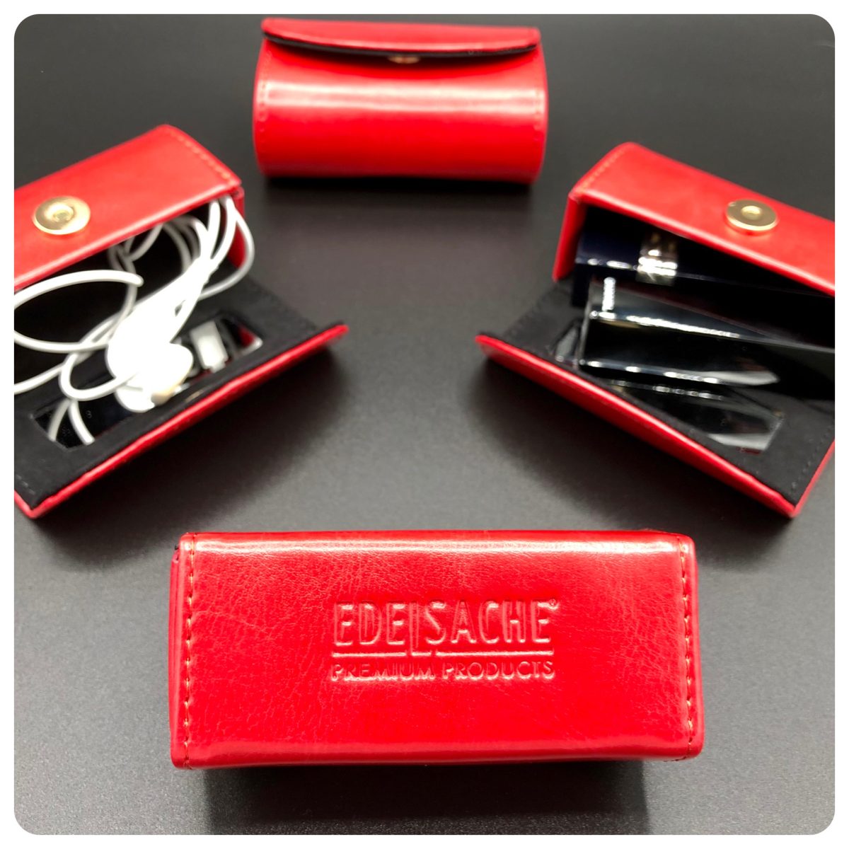 EDELSACHE Mini-Etui mit Spiegel – Bild 1